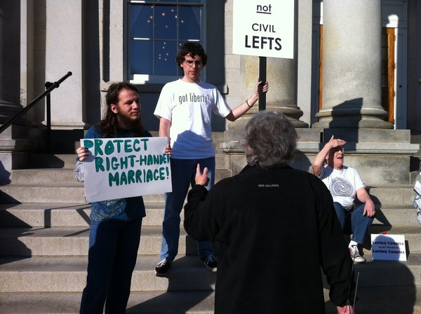 Gay Marriage protest in NH