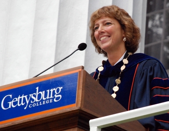 Janet Morgan Riggs is Gettysburg College's 14th president.