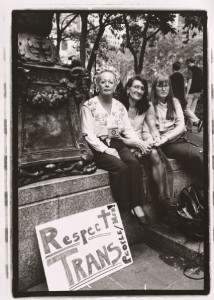 Sylvia Rivera with Christina Hayworth and Julia Murray by Luis Carle