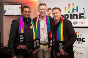 Nicky Winmar, Jason Ball and Matt Finnis