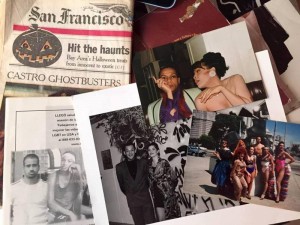 A sampling of the Adela Vázquez papers documenting San Francisco's LGBTQ Latino scene from the 1980s and 1990s; collection of Juliana Delagado Lopera. Courtesy GLBT Historical Society. 