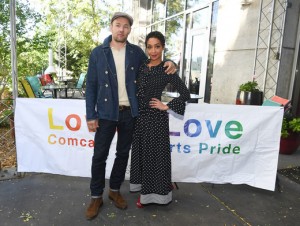 Actor Joel Edgerton and actress Ruth Negga attends Focus Features' "LOVING" at Atlanta Pride on October 9, 2016 in Atlanta, Georgia. (Photo by Paras Griffin/Getty Images for Focus Features)