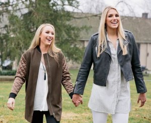 Elena Delle Donne and fiancée Amanda Clifton | Photo: The Knot / Hudson Nichols Photography 