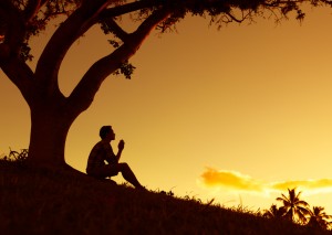 Man praying