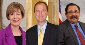 Tammy Baldwin, Adam Schiff and Raúl M. Grijalva 