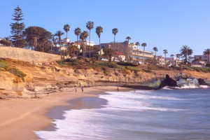 Sunset Cliffs shoreline 